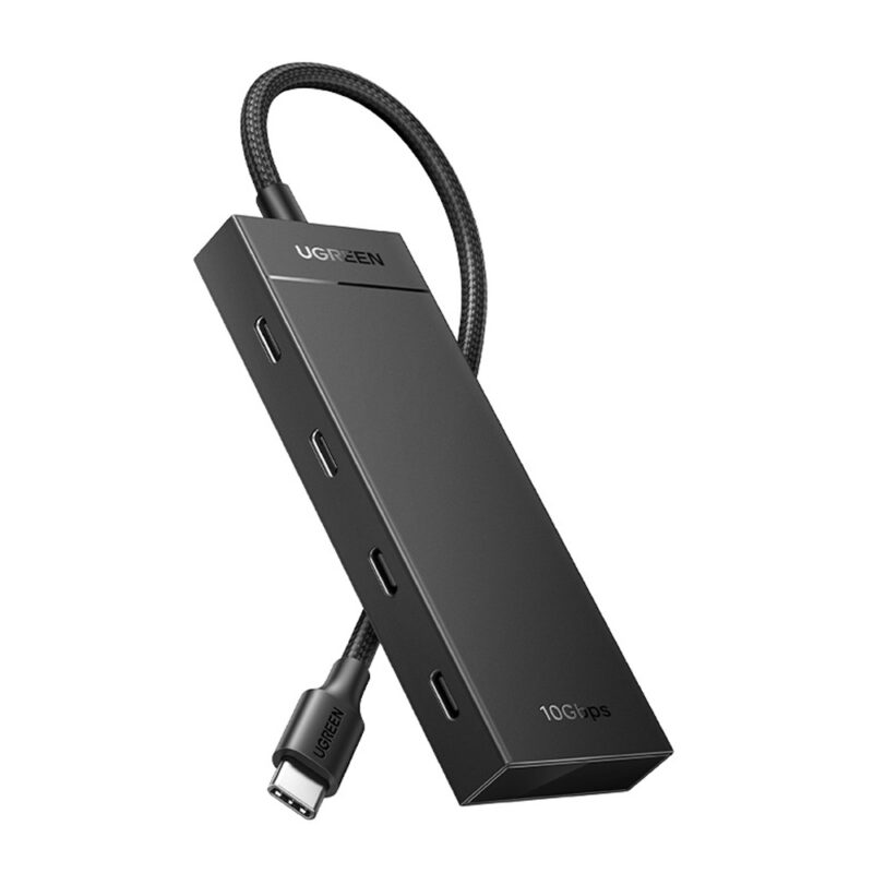 Hub Multifuncional Usb-C 3.2 Ugreen 4 em 1 10Gbps Preto