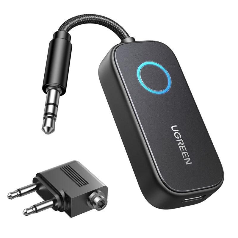 Transmissor Receptor Bluetooth Áudio Ugreen 3.5mm Preto
