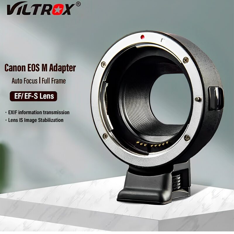Adaptador Montagem Lente Viltrox EF-EOS M p/Câmera Preto