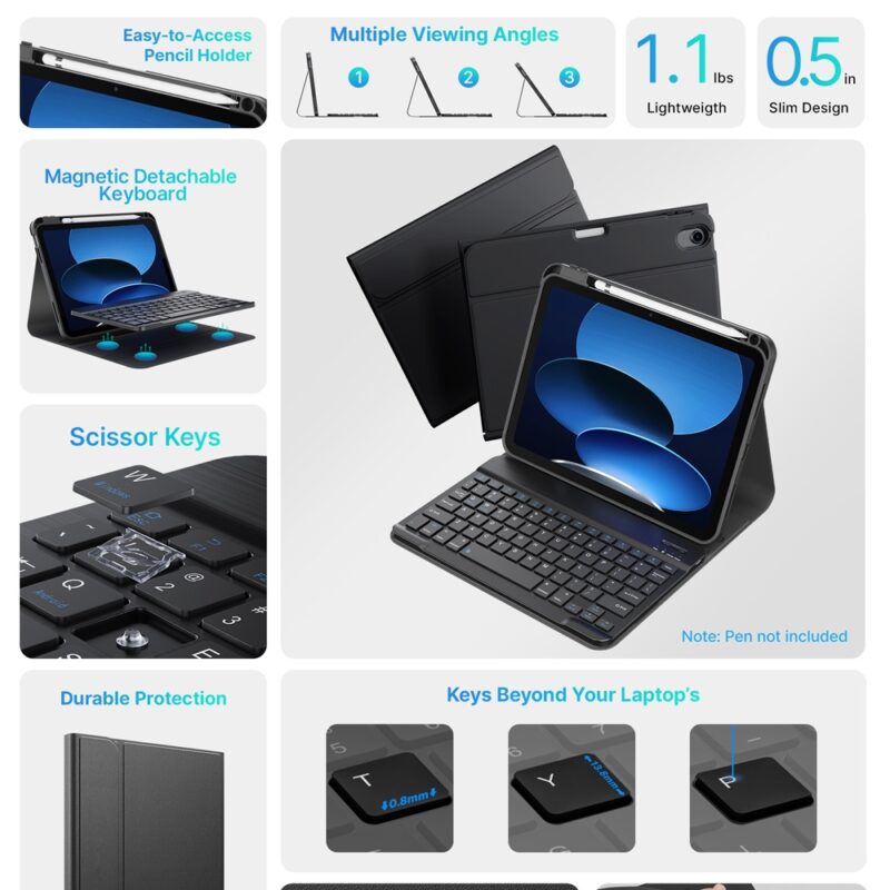 Capa Teclado Type Case para iPad 10 10.9 pol. KB16-100-C