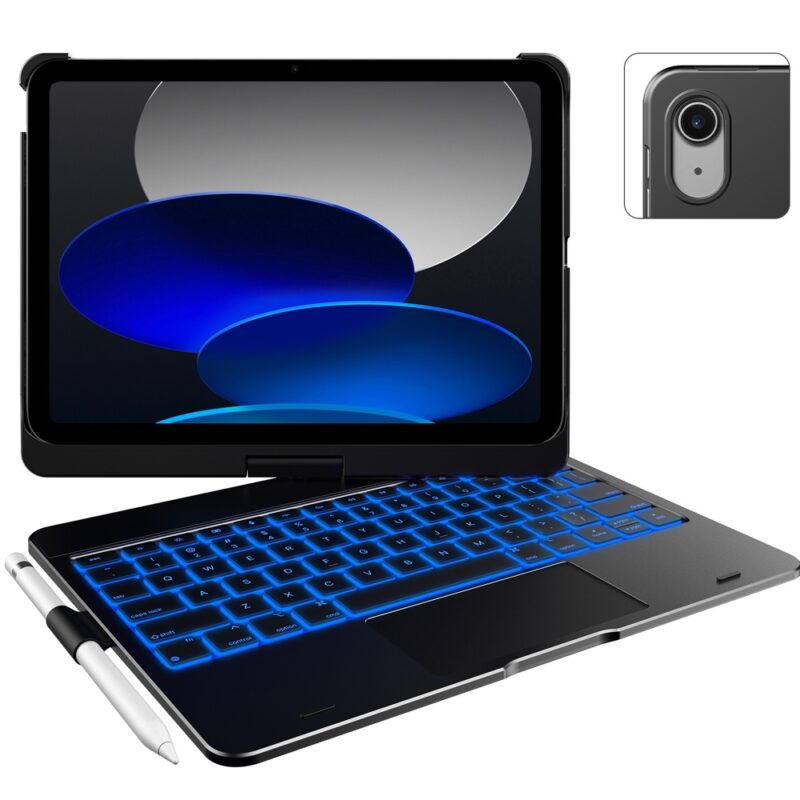 Capa Teclado Type Case Ipad Trackpad Multi-Touch Preta