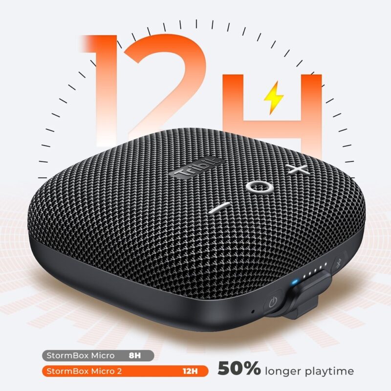 Caixa Som Portátil Tribit StormBox Micro 2 BT 5.3 Preta