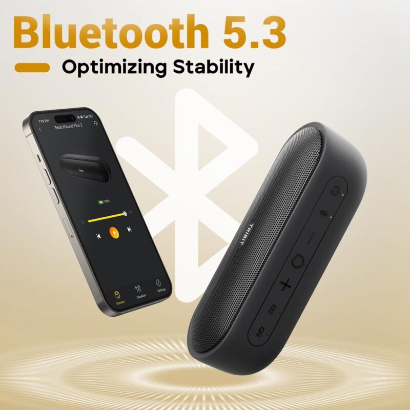 Caixa Som Alto-Falante Tribit XSound Plus 2 BT 5.3 Preto