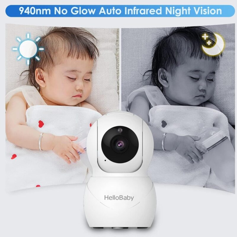 Babá Eletrônica HelloBaby Hb66Pro Monitor Bebê 3.2 White
