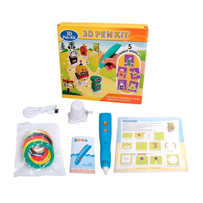 Caneta 3D Jer Lp031s Tela Oled Desenho Impressão Verde