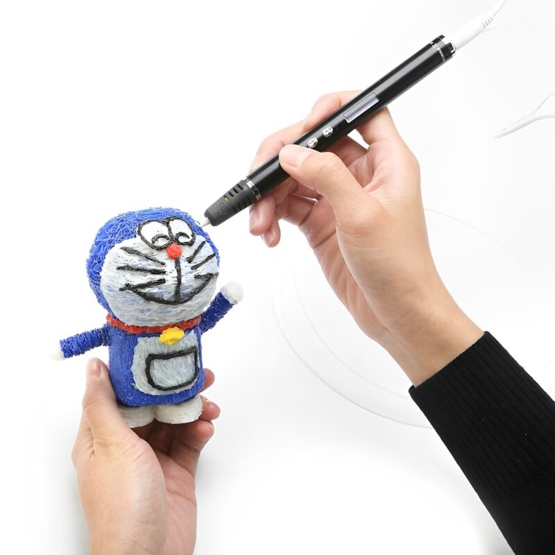 Caneta 3D Rp900a Jer Tela Oled p/Desenho Impressão Preta