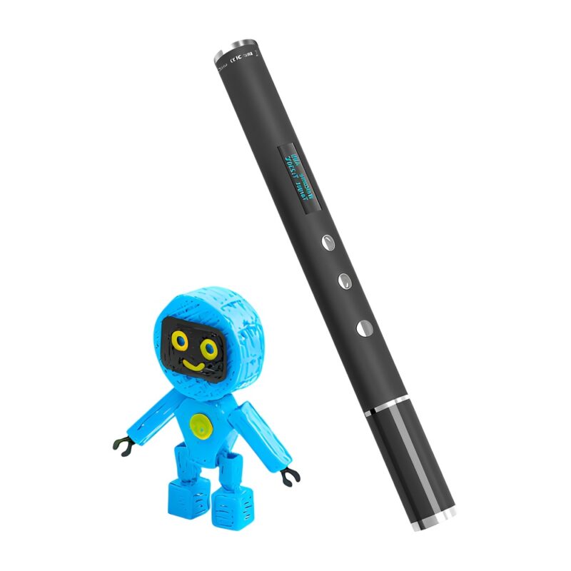 Caneta 3D Rp900a Jer Tela Oled p/Desenho Impressão Preta