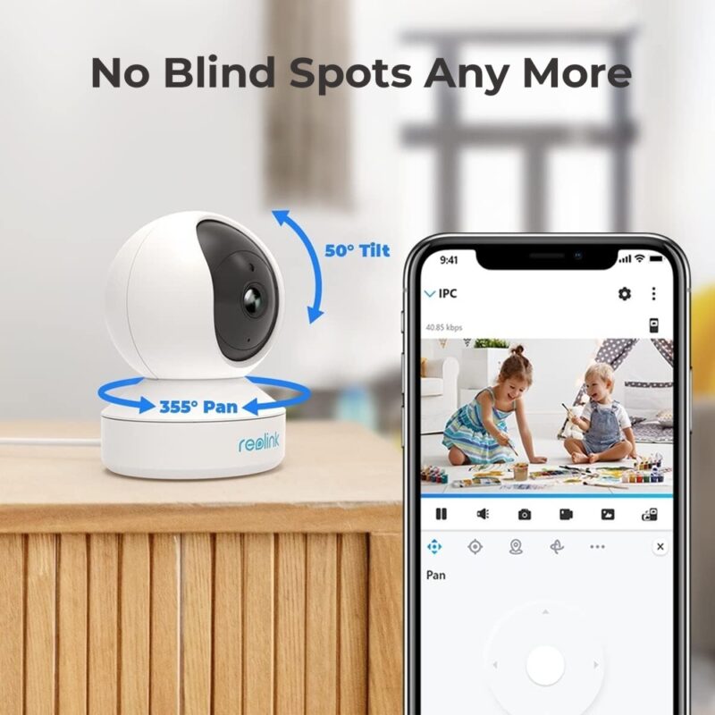 Câmera de Segurança Reolink E1 WiFi App Celular Branca