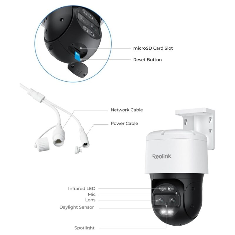 Câmera de Segurança Reolink Trackmix WiFi 4K UHD Branca