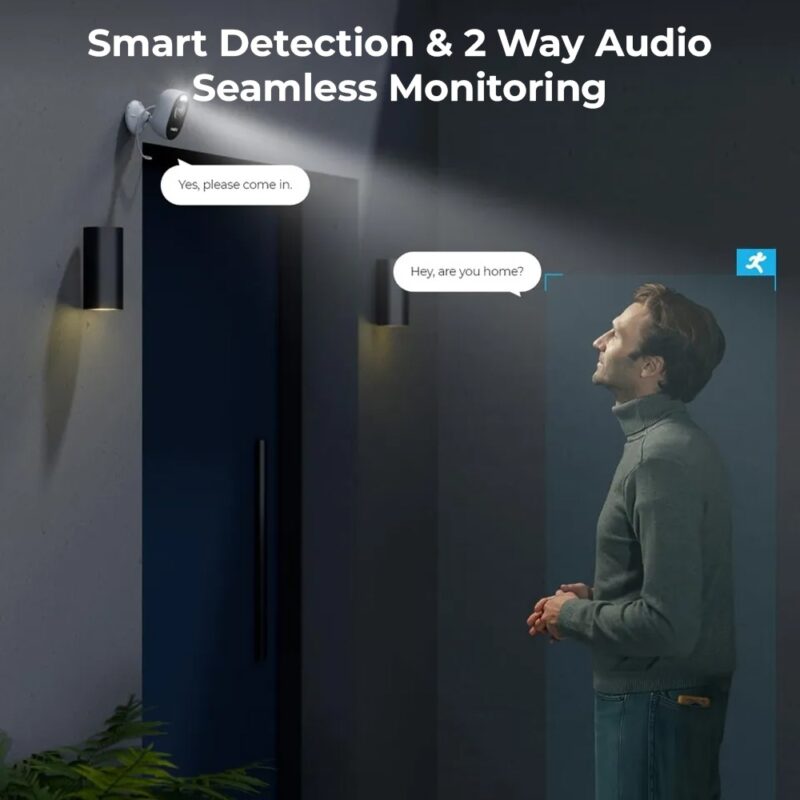 Câmera Segurança Reolink Lumus 2k WiFi Dual-Band Branca