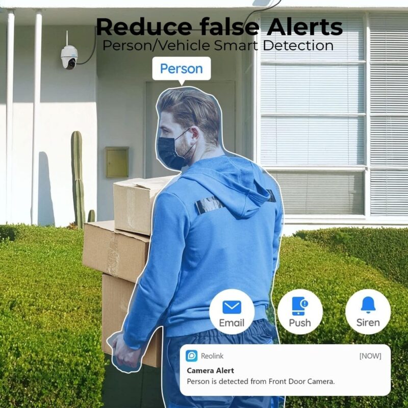 Câmera Segurança Reolink Argus PT 5Mp Dual Band Branca