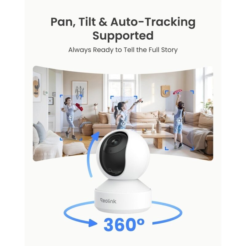 Câmera Ip Reolink E1 Zoom 5Mp Alexa G.Assistente Branca