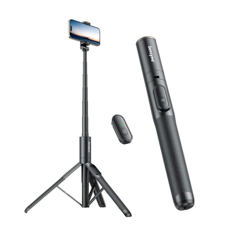 Tripé/Bastão Selfie 60" Sensyne para Telefone Preto