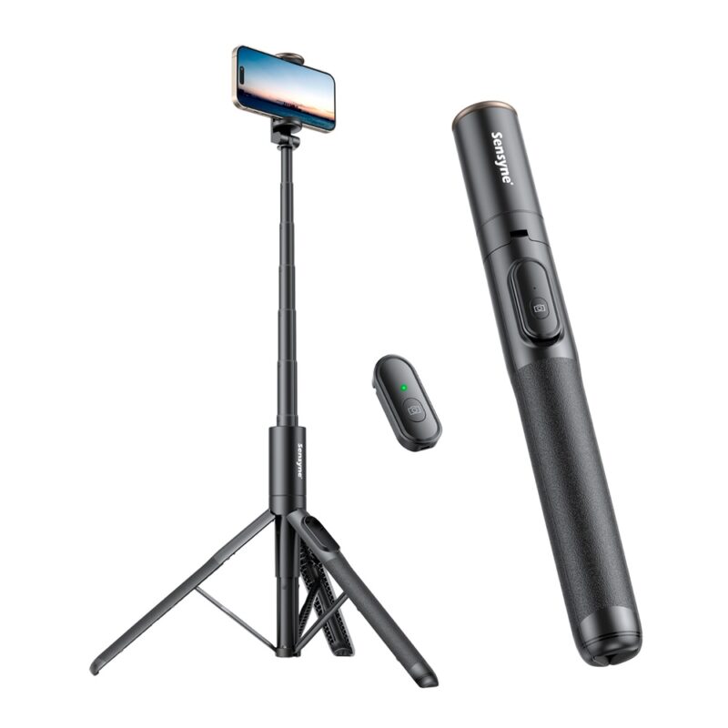 Tripé/Bastão Selfie 68" Sensyne para Smartphone Preto