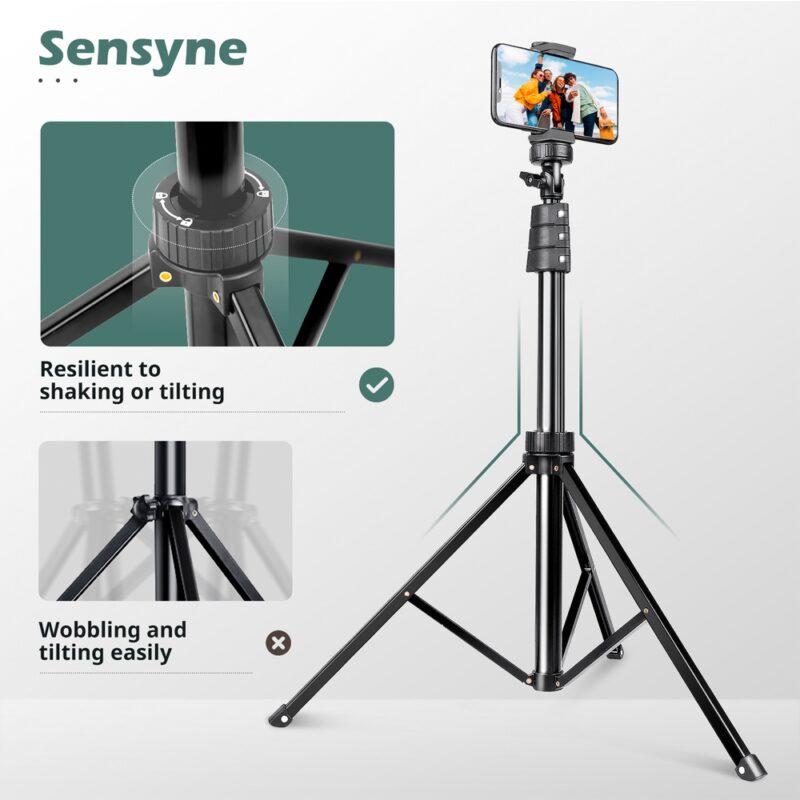 Tripé/Bastão Selfie Sensyne 88" Gooseneck 14.95" Preto