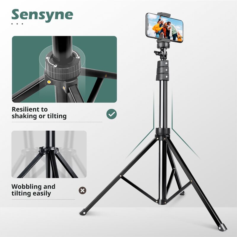 Tripé/Bastão Selfie Sensyne 92" Gooseneck 16.5" Preto