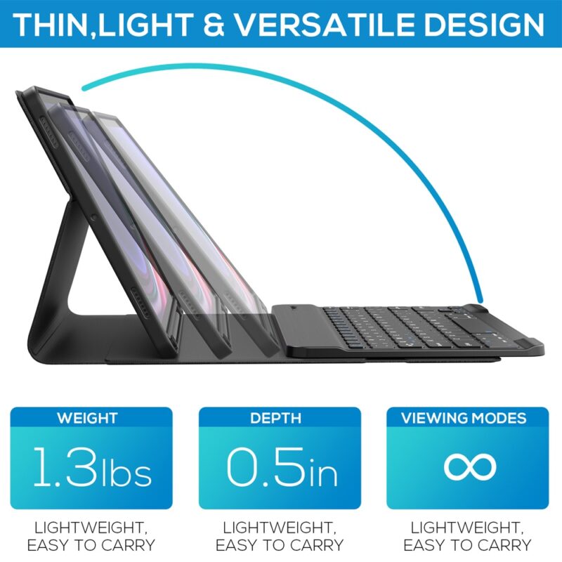 Capa Teclado Type Case para Tablet Samsung Galaxy Preta