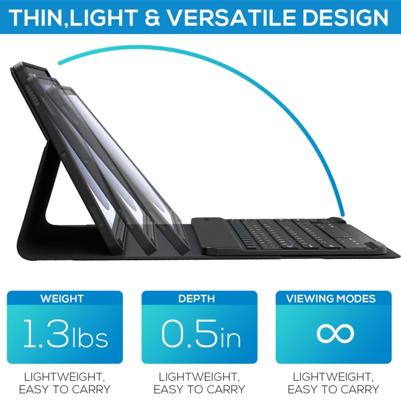 Capa Teclado Type Case para Tablet Samsung Galaxy Preta