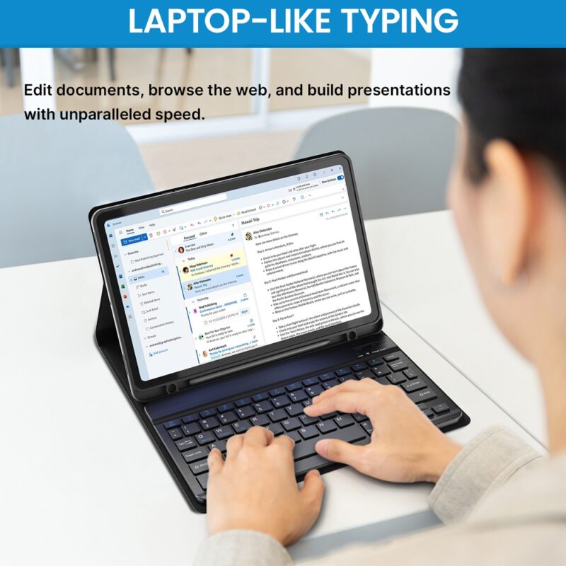 Capa Teclado Type Case para Tablet Samsung Galaxy Preta
