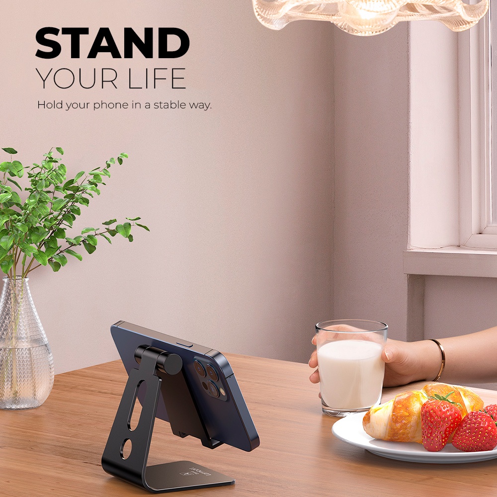 Suporte Portátil Celular Lamicall, Suporte Mesa Preto