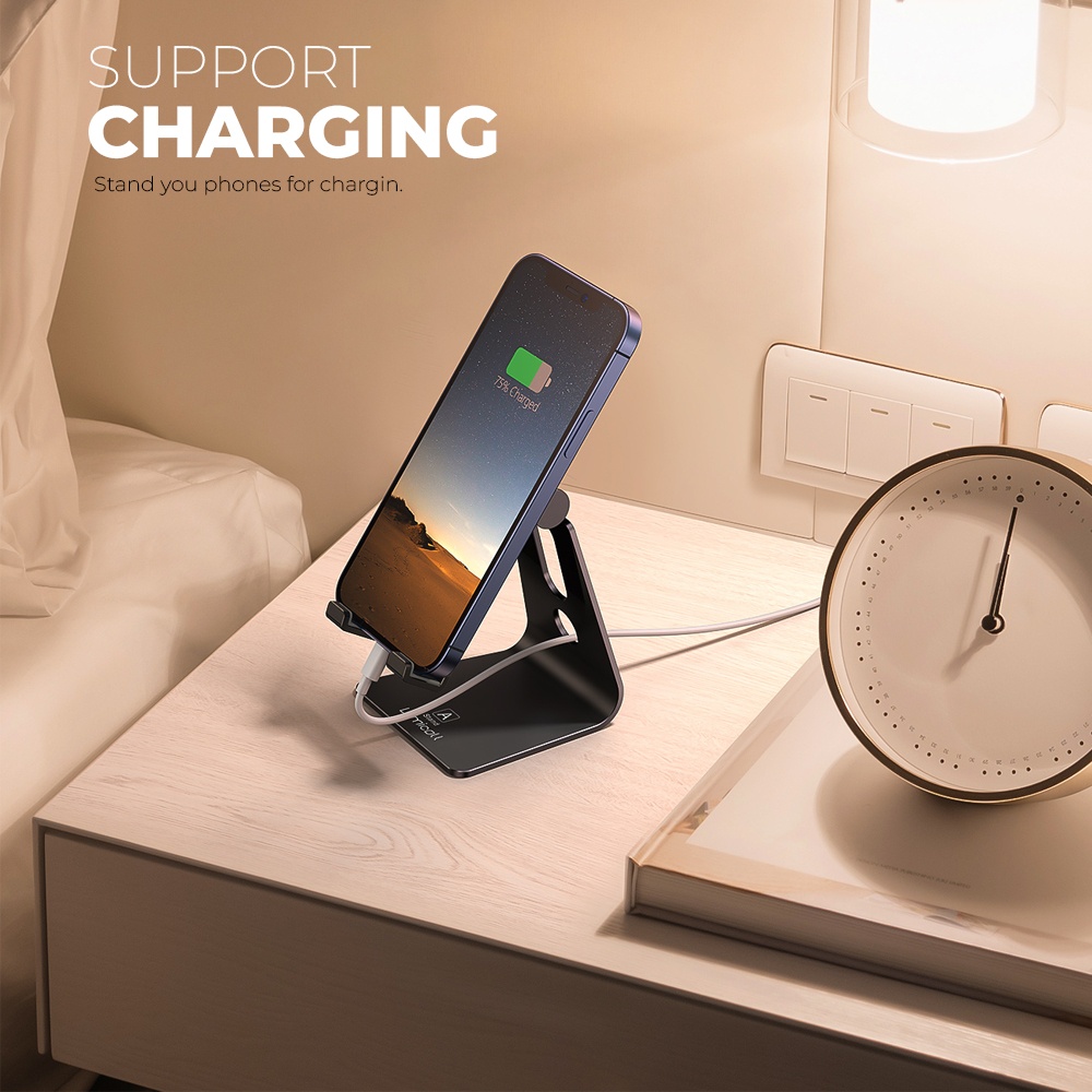 Suporte Portátil Celular Lamicall, Suporte Mesa Preto