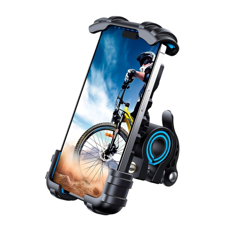 Suporte Celular Lamicall pra Guidão Moto Bicicleta Azul