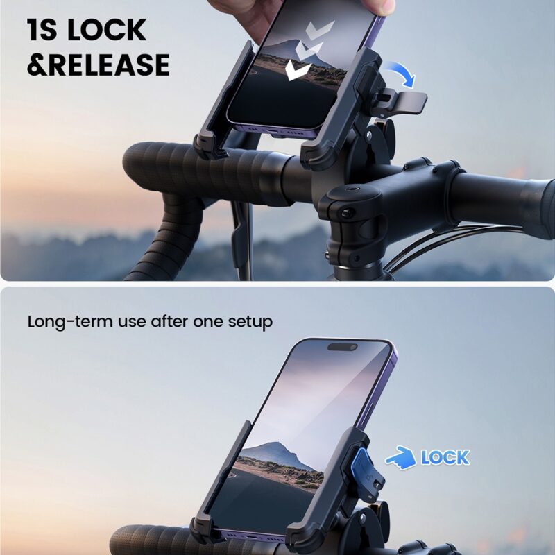Suporte Celular 4,7 a 6,8 pol Lamicall BP09 Guidão Preto