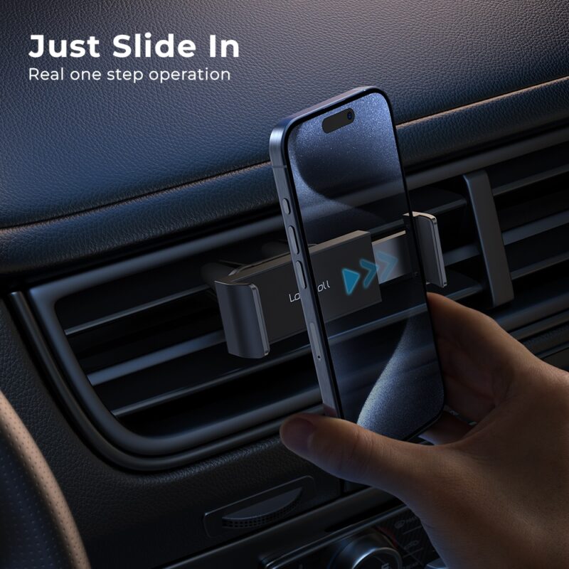 Suporte para Celular Lamicall C2 Saída de Ar Carro Preto