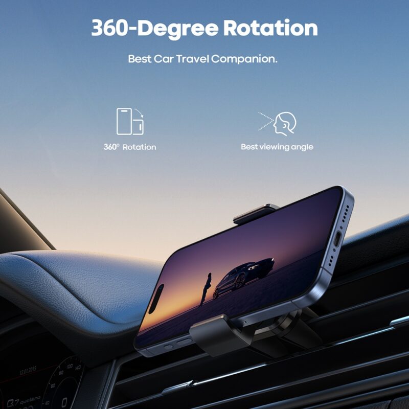 Suporte para Celular Lamicall C2 Saída de Ar Carro Preto