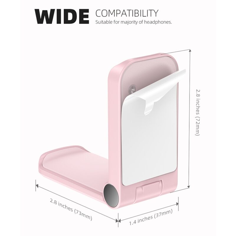 Suporte Dobrável Mesa Lamicall Dh02 p/Fone Ouvido Rosa