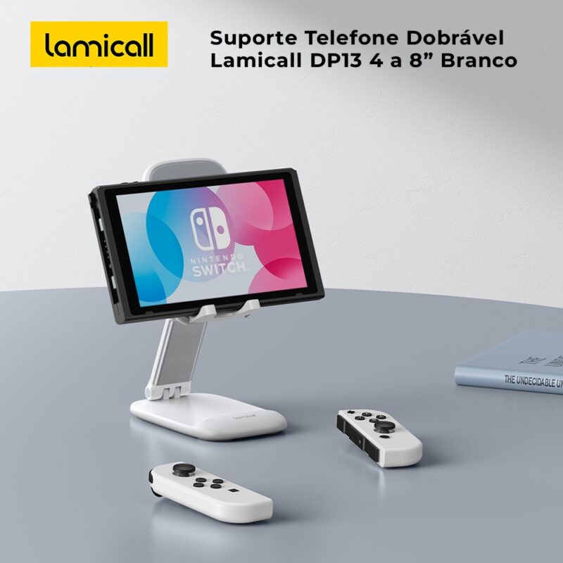 Suporte Telefone Dobrável Lamicall DP13 4 a 8” Branco