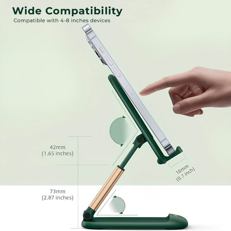 Suporte Dobrável Celular Lamicall Dp13 4 a 8” Verde Dark