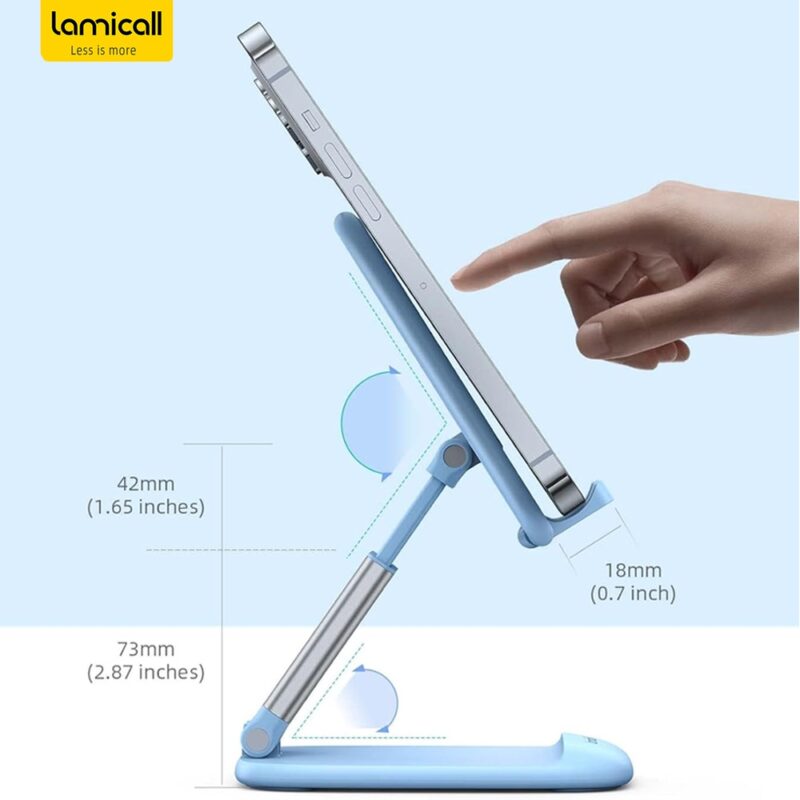 Suporte de Telefone Dobrável Lamicall 4 a 8'' DP13 Azul