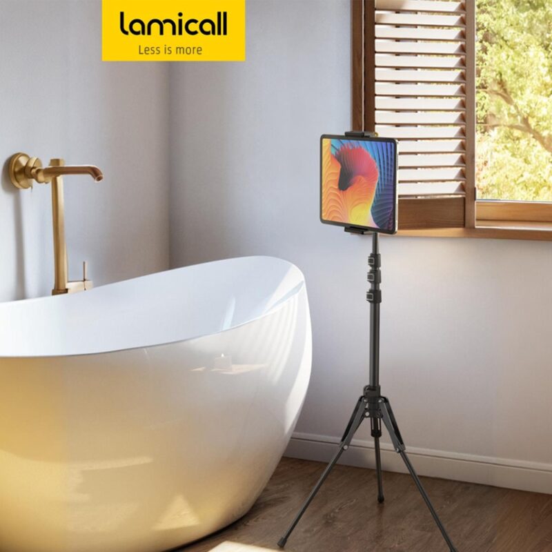 Lamicall Suporte Tripé Chão para Tablet 4.7-13 pol Preto