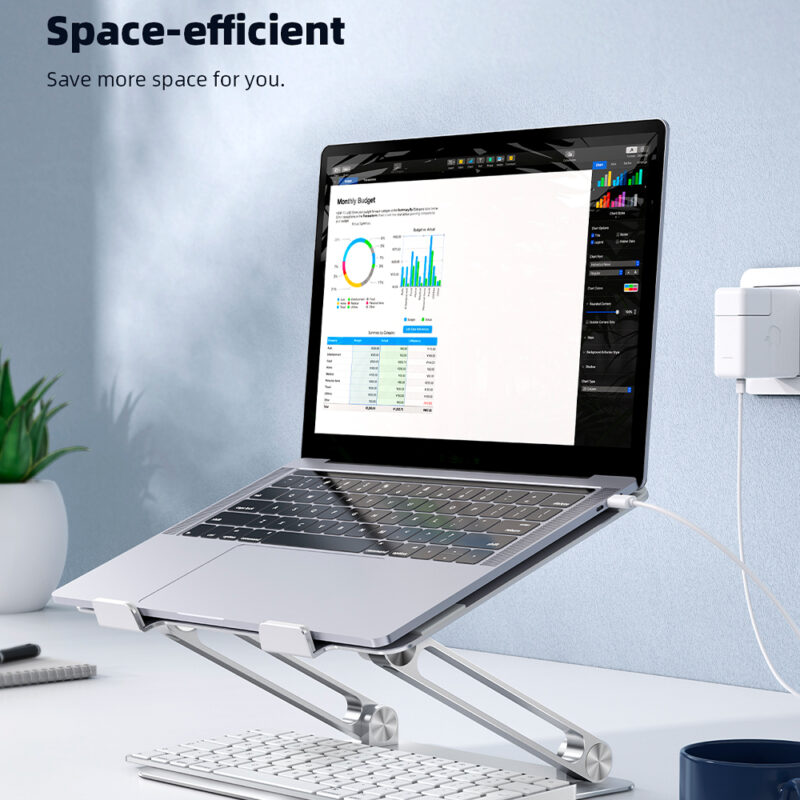 Suporte de Mesa Ajustável Lamicall para Notebook Prata