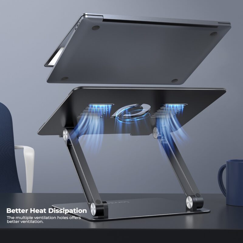 Suporte de Mesa Ajustável Lamicall para Notebook Preto