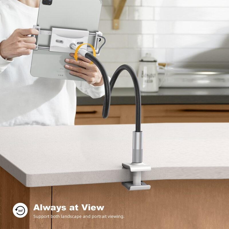 Suporte Tablet Lamicall Gooseneck Braço flexível Preto