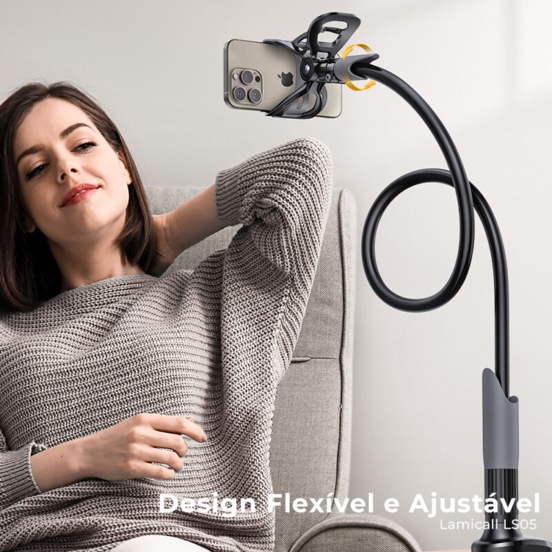 Suporte Celular Lamicall Gooseneck Braço flexível Preto