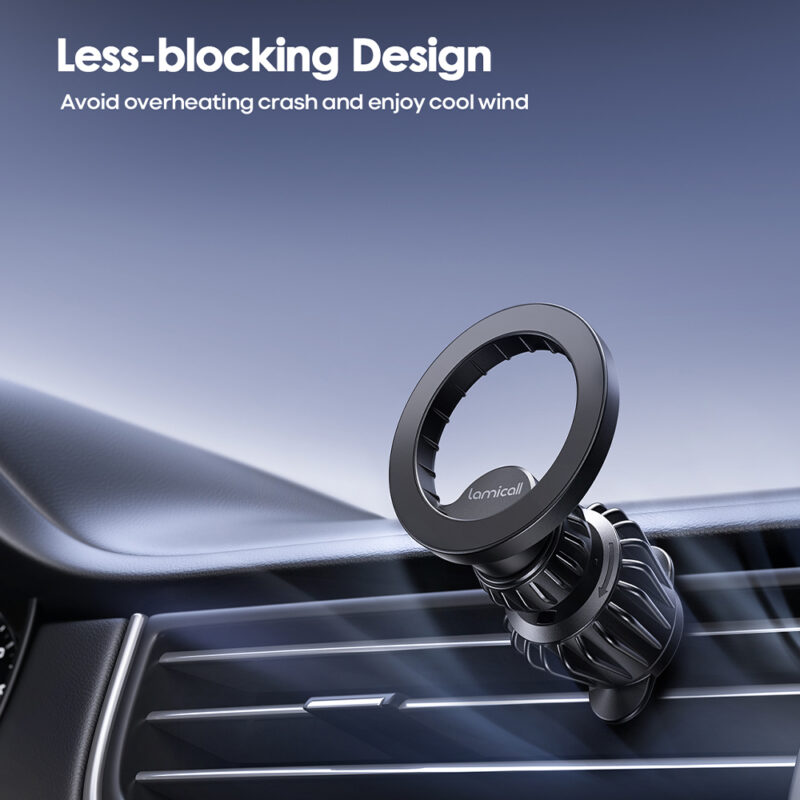 Suporte para Carro MagSafe Lamicall Celular Preto
