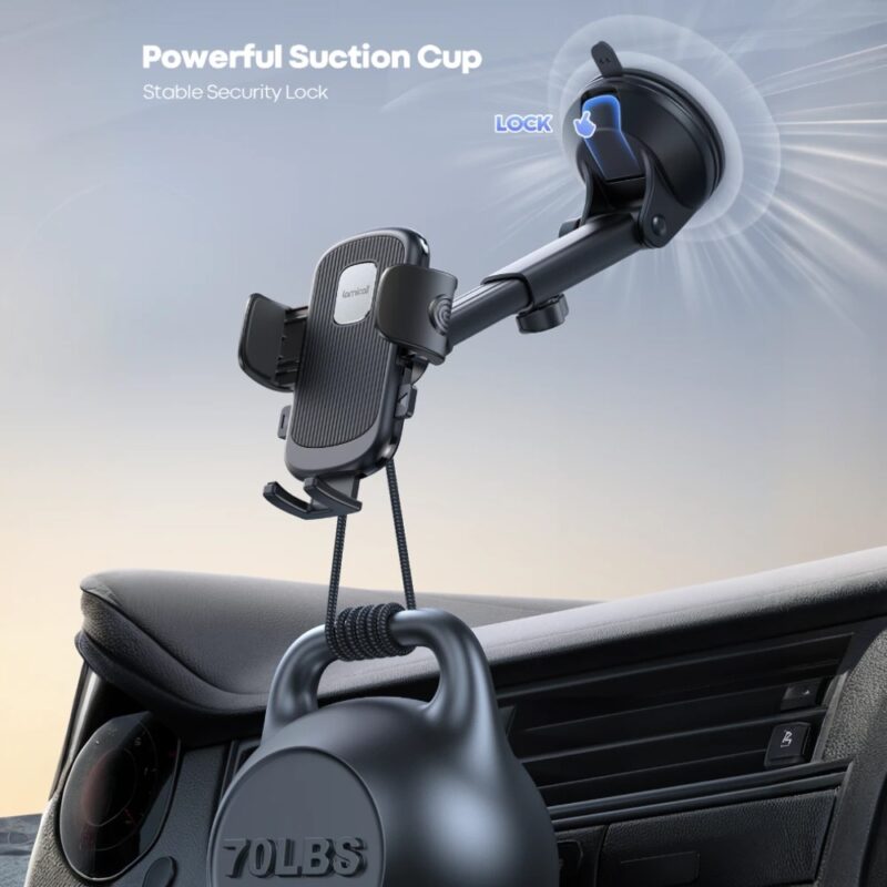 Suporte de Telefone Lamicall para Painel de Carro Preto