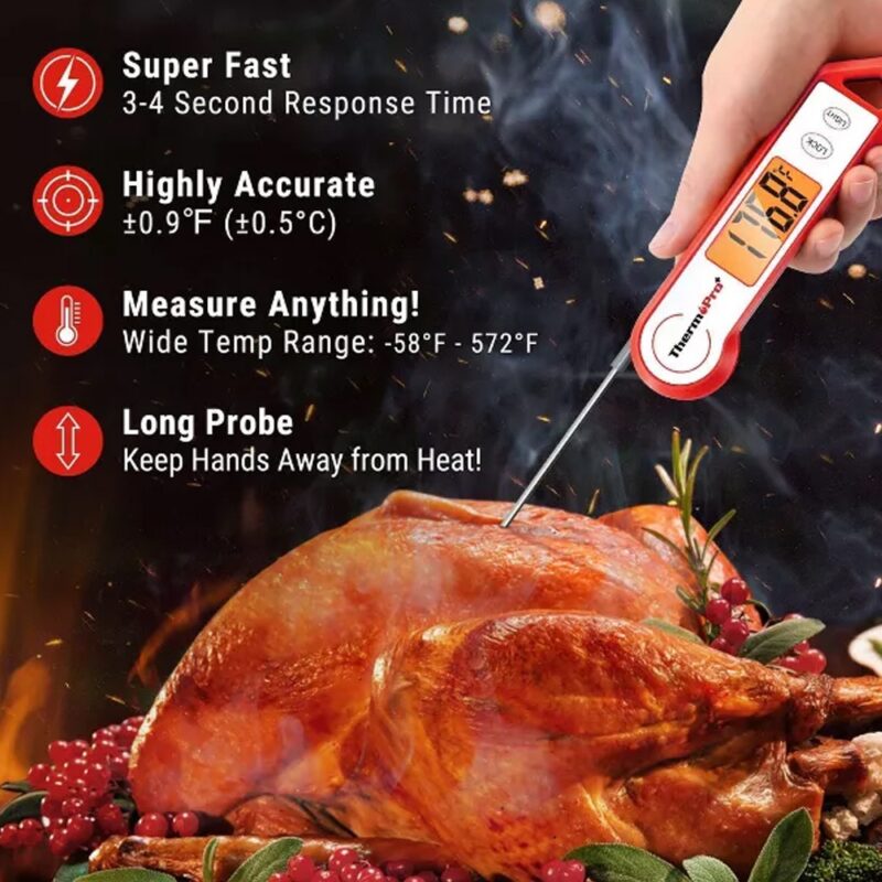 Termômetro Digital ThermoPro Tp19hw p/Cozinha Alimento