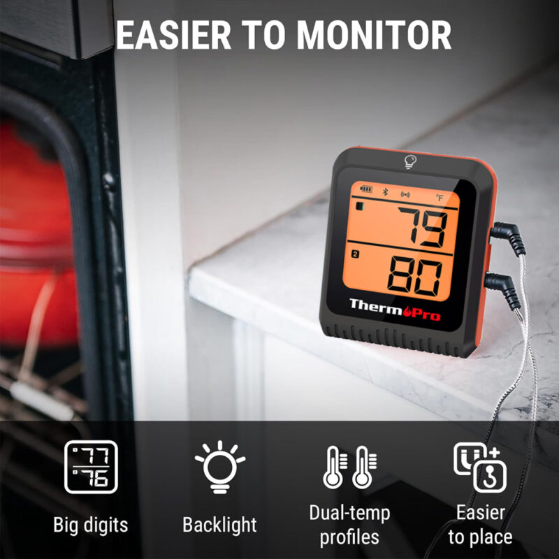 Termômetro Digital p/Carne ThermoPro Tp920w Sonda Dupla
