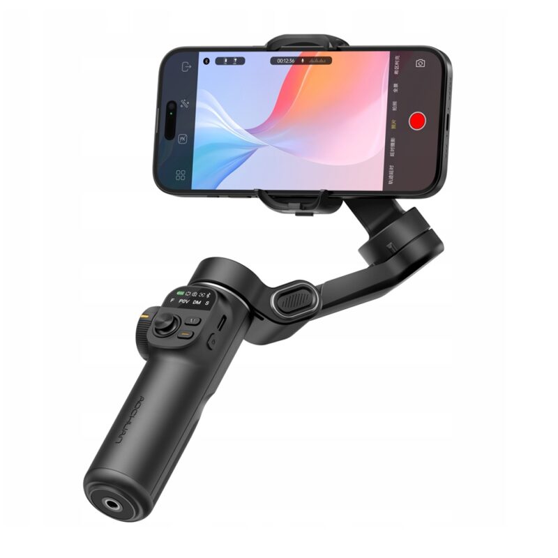 Gimbal Portátil Aochuan X2 Selfiestick Smartphone Preto