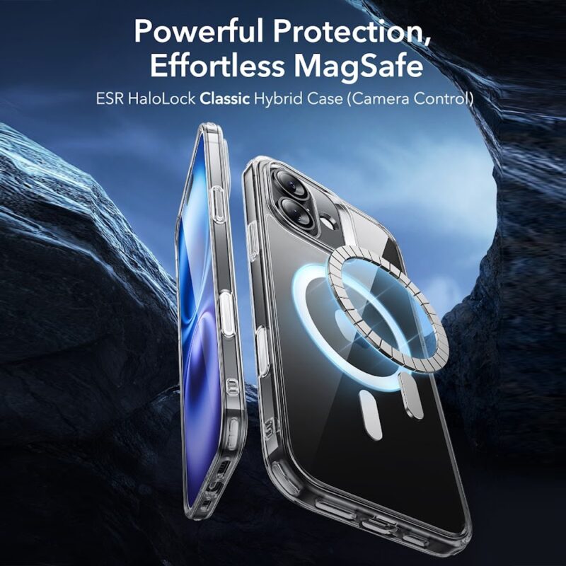 Capa para iPhone 16 Esr com Botão Câmera Transparente