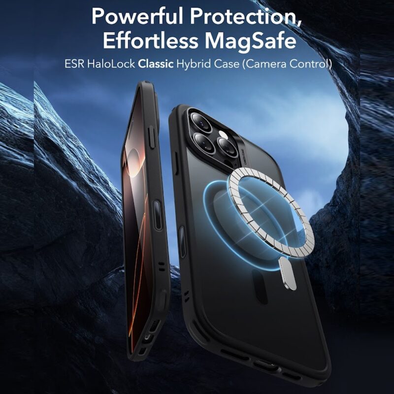 Capa iPhone 16 Pro Max Esr com Botão Câmera Preto Fosco