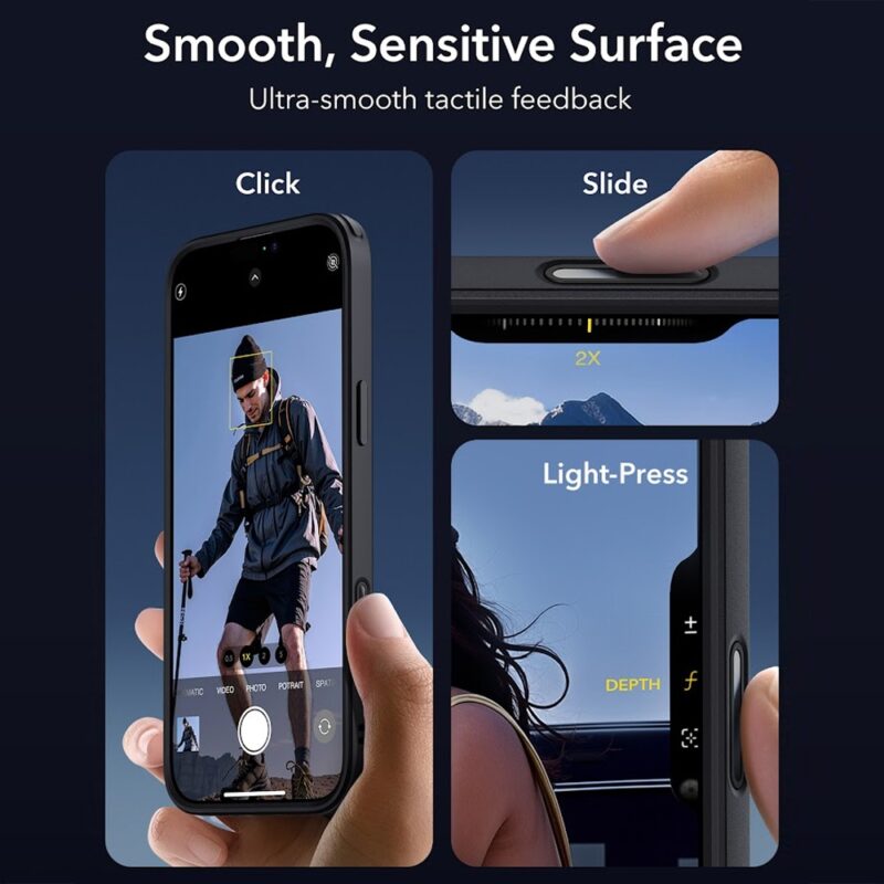 Capa iPhone 16 Pro Max Esr com Botão Câmera Preto Fosco
