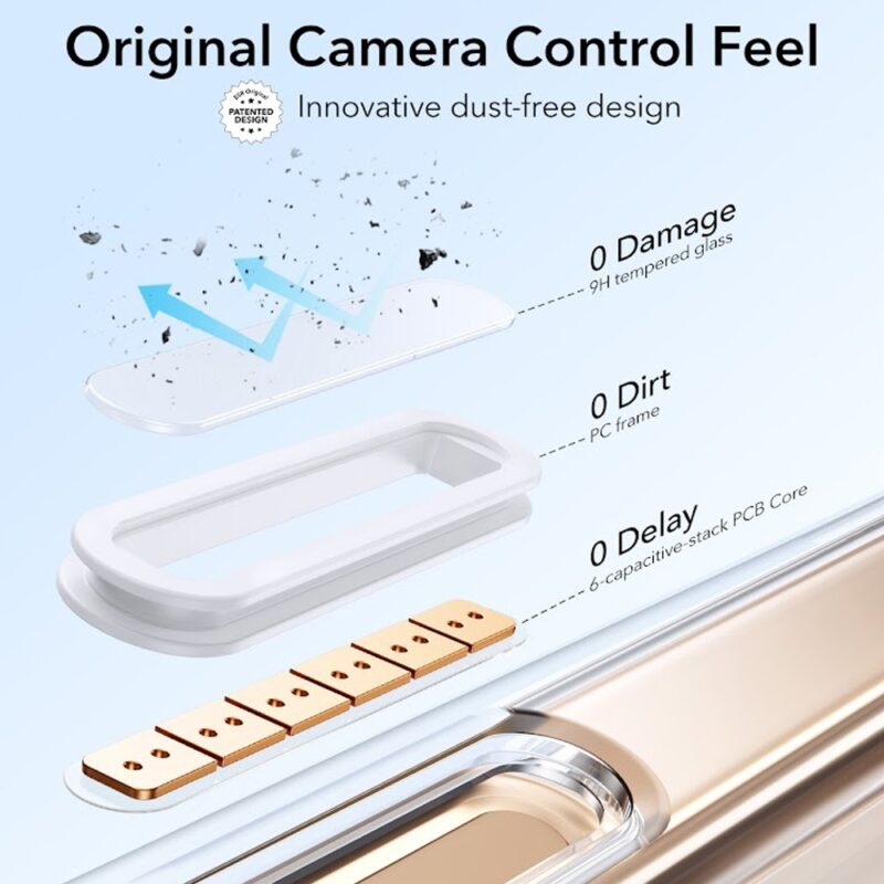 Capa iPhone 16 Pro Max Esr com Stash Stand Botão Câmera