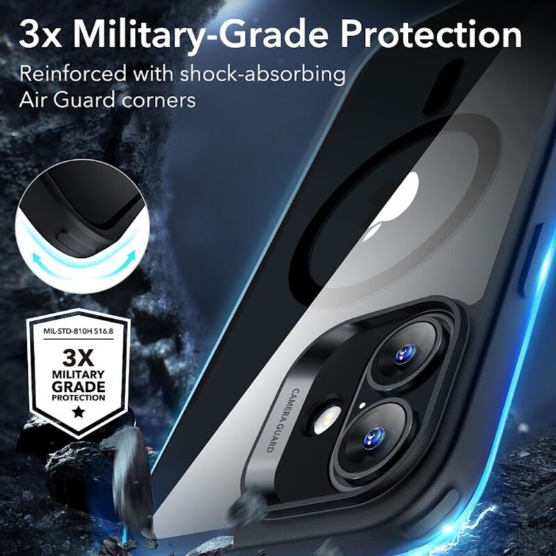 Capa pra iPhone 16 Esr Classic Hybrid Preto Transparente
