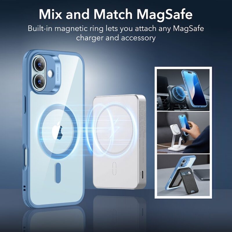 Capa para iPhone 16 Esr Classic Hybrid Azul Transparente