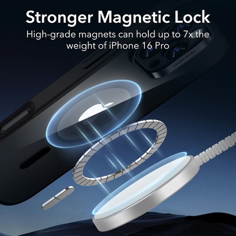 Capa iPhone 16 Pro Esr Classic Hybrid Preto Transparente